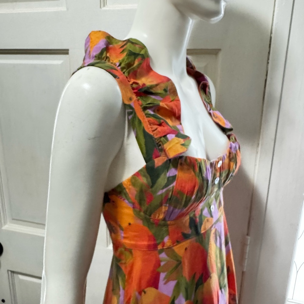 Farm Rio Women's Mango Macaws Maxi Dress Size XS - Picture 9 of 15